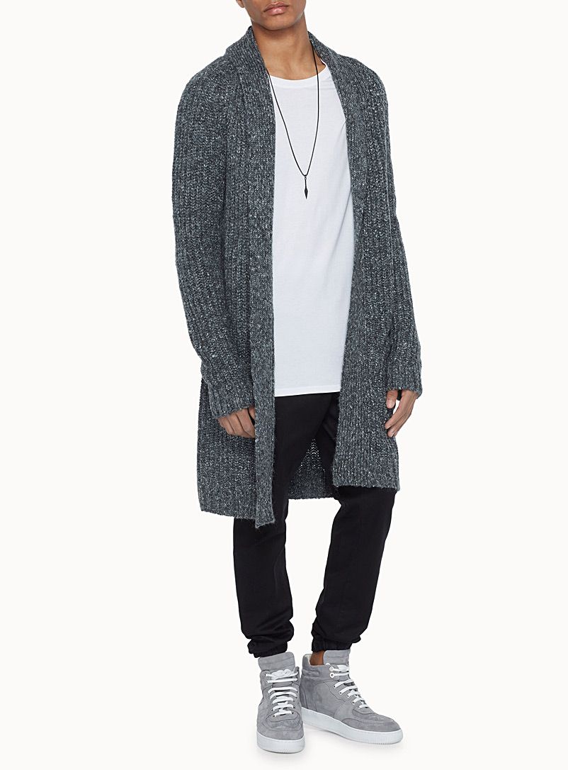 Noir Knit Overcoat