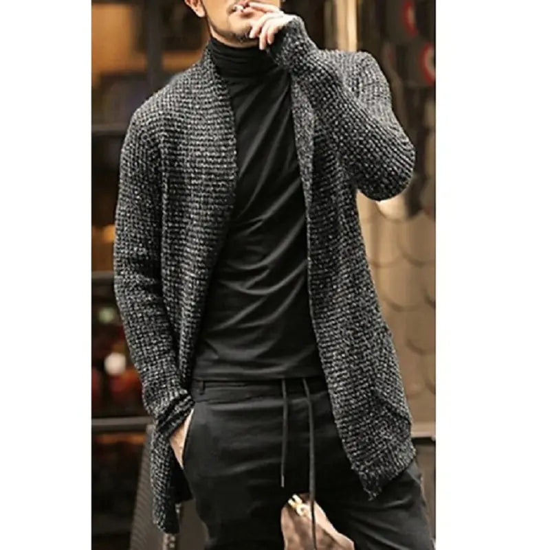 Noir Knit Overcoat
